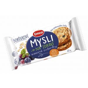 Ovsené sušienky MYSLI 60g čučoriedkové