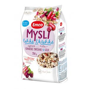 Cereálie MYSLI sypané 550g ľahké a krehké kanadské brusnice a goji