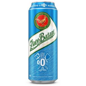 Pivo Zlatý Bažant 0% nealko 24 x 0,5 ℓ Svetlé plechovka