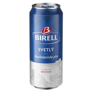 Pivo Birell svetlé nealko 0,5l 24ks plech
