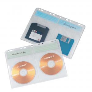 Obaly na archiváciu CD/DVD Q-Connect, bal.10 ks