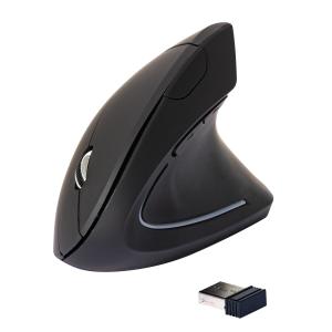 Bezdrôtová ergononická myš Q-CONNECT čierna
