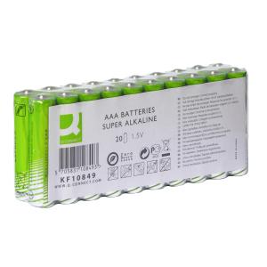 Batéria Q-CONNECT AAA mikrotužkové 20 ks