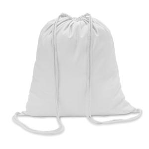 Bavlnený sťahovací vak 100gr/m² 41x37 cm biely