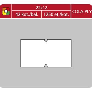 Etikety 22x12 pre2212 cenovka biela