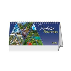 Stolový kalendár riadkový Poézia Slovenska 2026