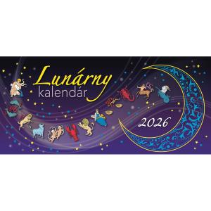 Stolový kalendár stĺpcový 29,7 x 13,8 cm - Lunárny 2026