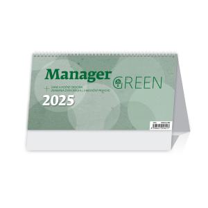 Stolový kalendár Manager green 2024