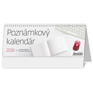 Stolový kalendár stĺpcový - Poznámkový 2026
