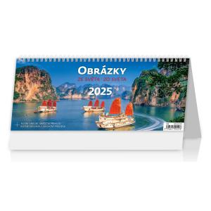 Stolový kalendár Obrázky zo sveta 2024