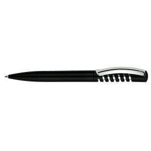 Guľôčkové pero Senator New Spring Metallic čierne