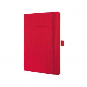 Zápisník CONCEPTUM linajkový červený, mäkká väzba 135x210mm