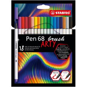 Sada STABILO Pen 68 Brush Arty 18ks