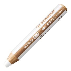 Viacúčelová farbička STABILO woody 3 in1 biela