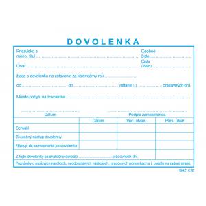 Dovolenka A6