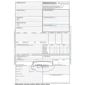 Tlačivo CMR 5-listov SK/DE