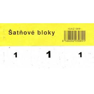 Šatňový blok, 100 lístkov, 1 bal., biely