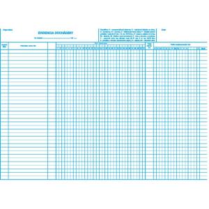 Evidencia dochádzky A3 list