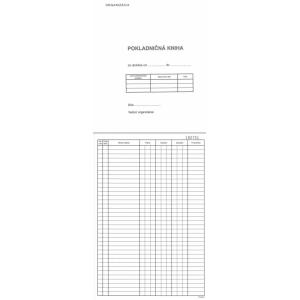 Pokladničná kniha, A4, číslovaná priepisová, 50x2 listy, samoprepis