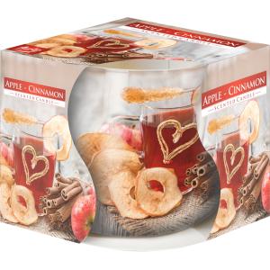 Vonná sviečka v skle Apple Cinnamon (jablko/škorica) 100 g