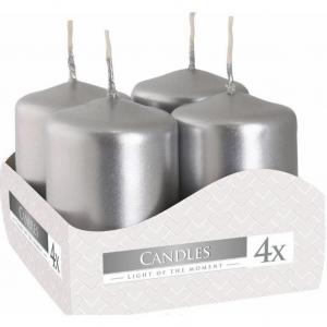 Sviečky perleťovostrieborné 4 ks 225 g