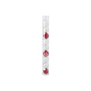 Sklenenné ozdoby 9ks 30/25x45/30mm, Vianočné na stromček, mix farieb