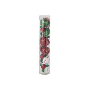 Rolničky s dekoráciou 6 ks 40 mm, mix farieb