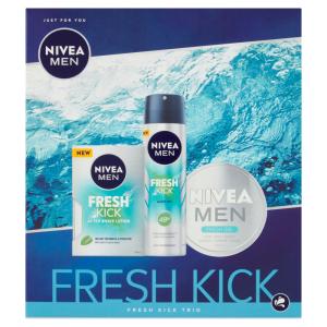 Darčeková kazeta NIVEA MEN Fresh Kick box (voda po holení,antiperspirant, gél)