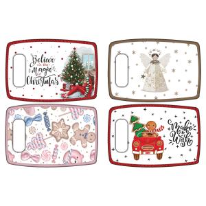 Doska na krájanie 23 x 27 cm s vianočnou potlačou MIX motívov