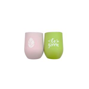 Nerezový hrnček s viečkom Be ECO 350 ml MIX farieb