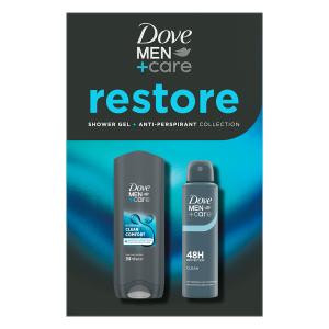 Dove Clean Comfort (Restore) pánsky darčekový set 2ks