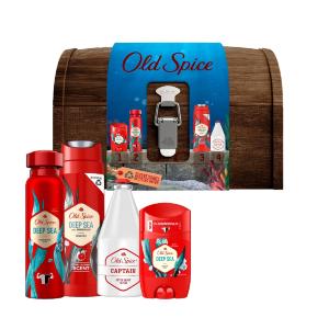 Darčeková sada pánska Old Spice Deep Sea SG 250ml + DEO 150ml +VPH 100ml + Stick 50ml