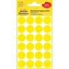 Etikety kruhové 18mm Avery odnímateľné žlté