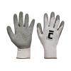 Rukavice pracovné, máčané v latexe DIPPER, sivé, veľ. 9/L