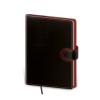 Diár Flip denný B6 12x16,5cm - čierno/červený 2026