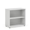 Policová skriňa BASIC, otvorená, 80x40x76,5cm, biela
