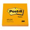 Samolepiaci bloček Post-it 76x76 tekvicovo oranžový