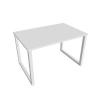 Pracovný stôl UNI O, 120x75,5x80 cm, biela/biela