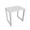 Pracovný stôl UNI O, 80x75,5x60 cm, biela/sivá