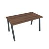 Pracovný stôl UNI A, 140x75,5x80 cm, orech/čierna