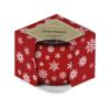Emocio Sklo Dekor 70x62 mm Magic Snowing červeno-biela, vonná sviečka
