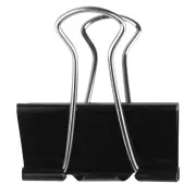 Klipy na dokumenty Q-Connect 24mm čierne 10ks